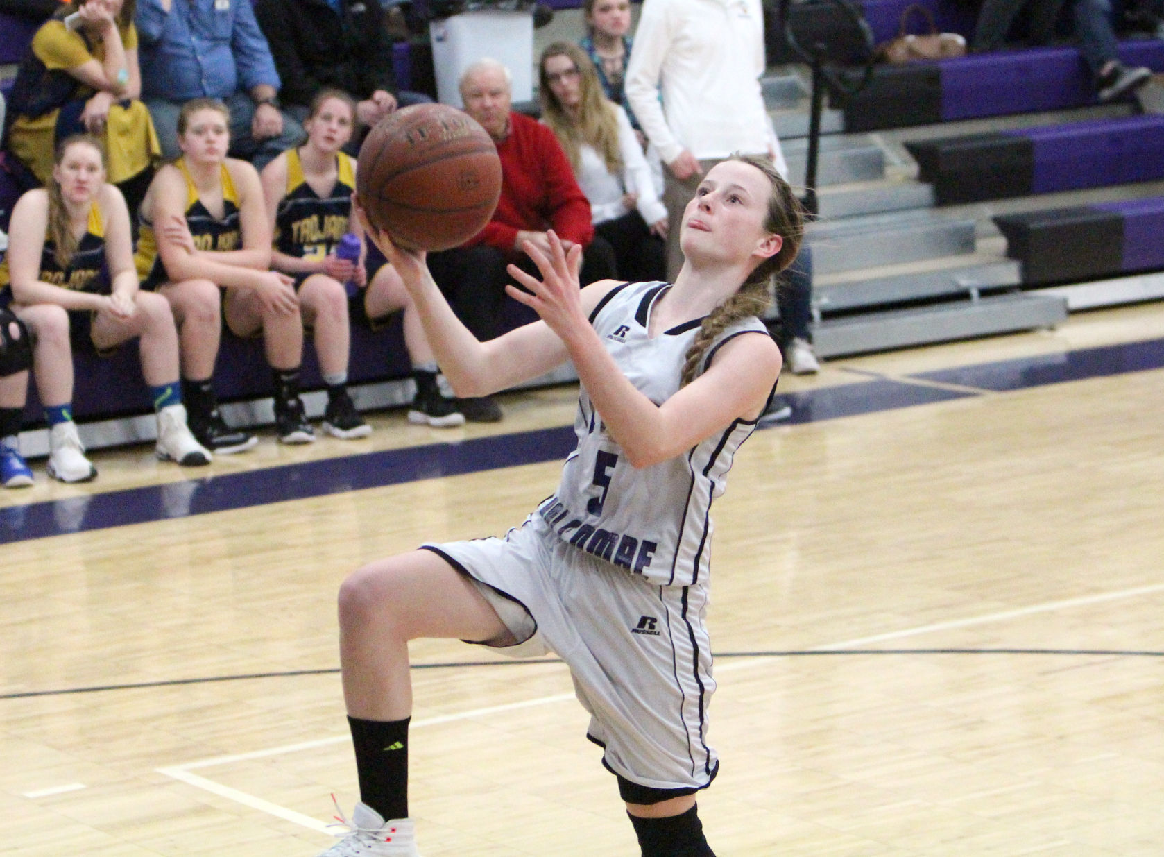 New Auburn at Lake Holcombe girls basketball 2-13-18